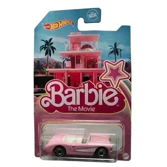 HOT WHEELS Barbie The Movie 1956 Corvette US Exclusive 1:64 Diecast #AC - Picture 1 of 1